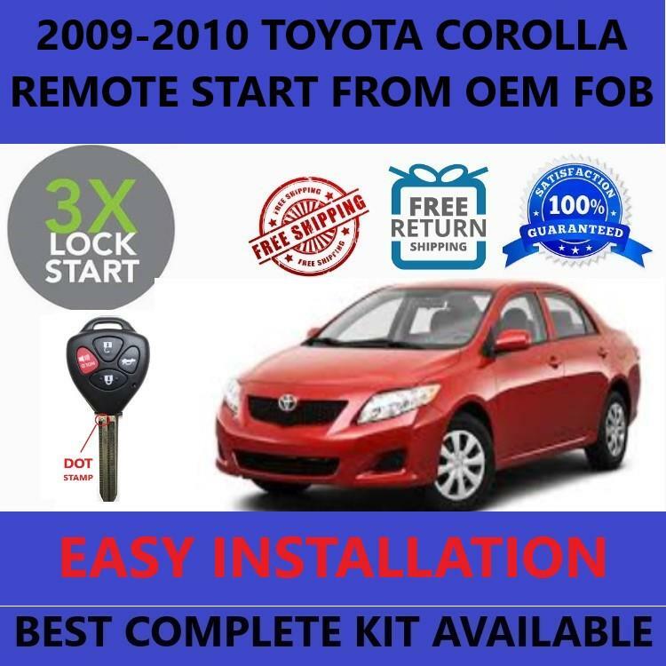 Plug & Play Remote Start  2009-2010 Toyota COROLLA DOT KEY