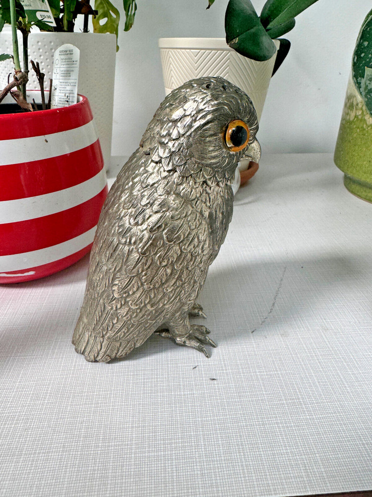 Silver Plate Owl Sugar Caster Corbell and Co.