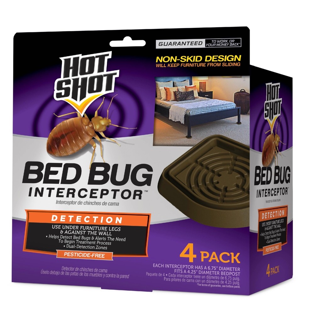 Hot Shot Bed Bug Interceptors, 4-Count