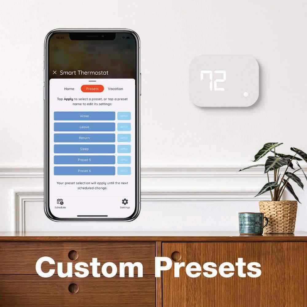 CE Smart Programmable Thermostat Wi-Fi/Bluetooth Enabled Powered by Hubspace