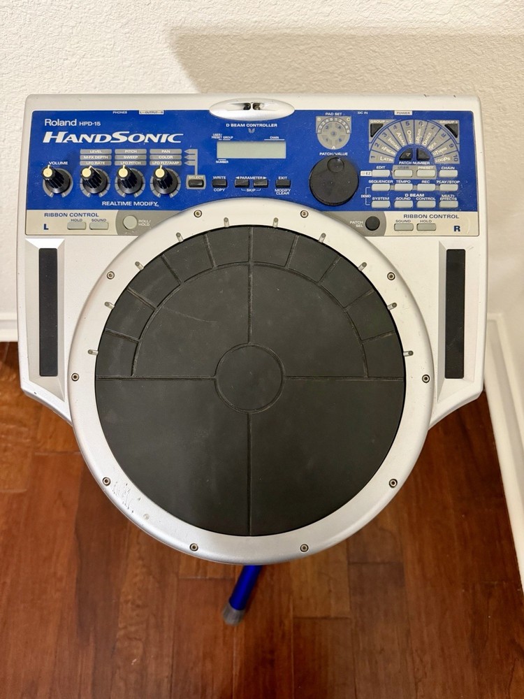 Roland Handsonic HPD-15 Digital Electronic Drum Pad, Stand, High Hat, Sensor