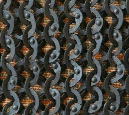 Roman Chainmail Shirt Flat Riveted Flat Washr Medieval ChainMail Armor
