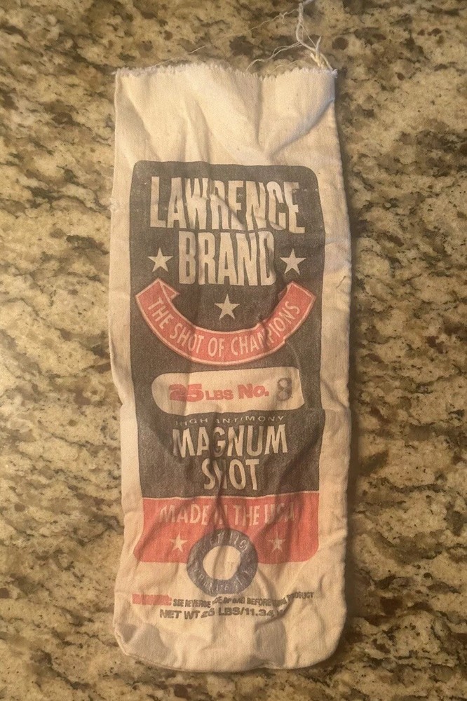 Lawrence Brand by Taracorp  Empty 25lb. Authentic Shot Bag - Empty Canvas bag