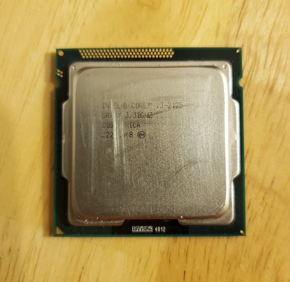 Intel Core i3 2125 3.3GHz Dual-Core, Four-Thread Processor (USED)