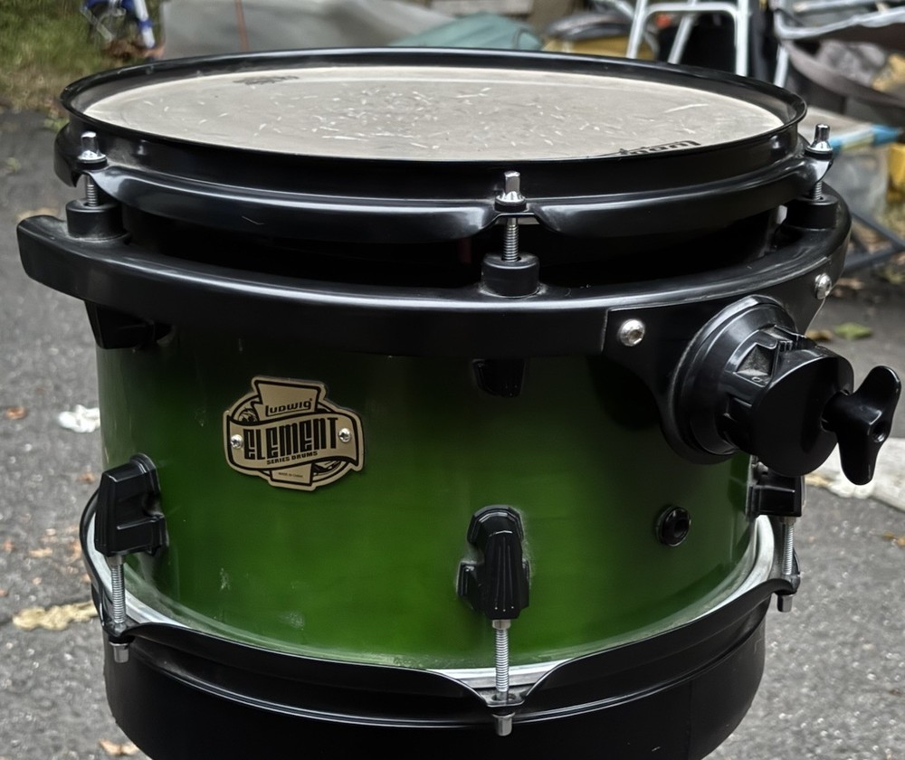 Ludwig Element Evolution 100th 12 x 9" Rack Tom Drum Green Fade