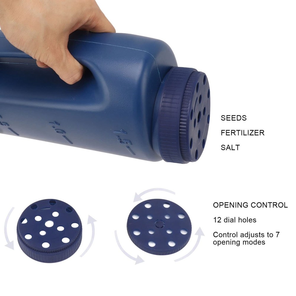 Handheld Fertilizer Spreader, Thick Plastic Material with Sturdy Structure, L...