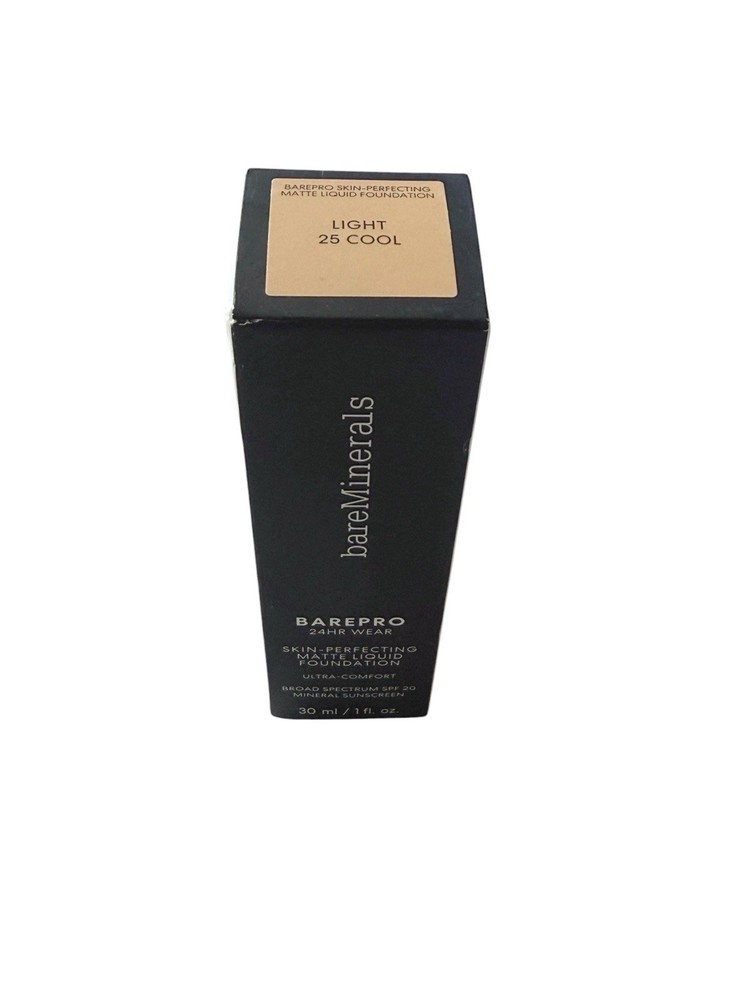 bareMinerals BAREPRO 24HR Matte Liquid Foundation LIGHT 25 COOL 3/26
