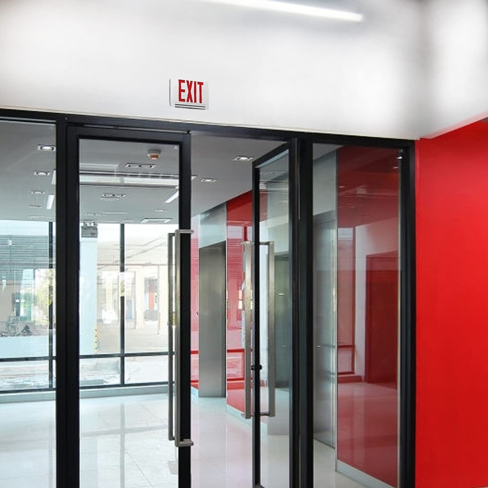 Ciata 2 Pack Ultra Bright Energy-efficient Lighted Exit Signs with Battery Ba...