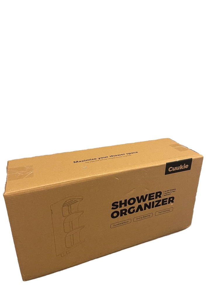 Acrylic Shower Organizer, Holder For Shower Wall- No Drilling Rustproof