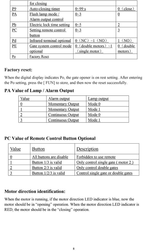 Control Board for AC Sliding Gate Opener PCB Circuit Control Board & Remote
