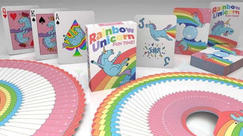 Rainbow Unicorn Fun Time Playing Cards