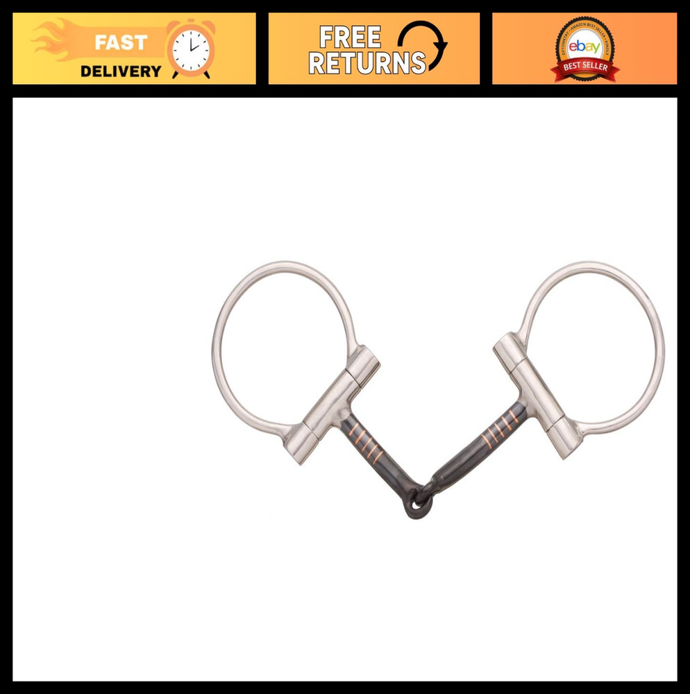 Sweet Iron Snaffle Offset Dee Bit for Horses - Durable, Comfortable, Responsive