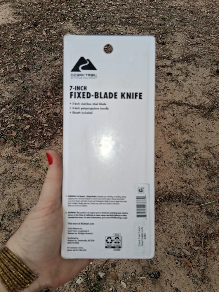 ozark trail 7inch flixed blade