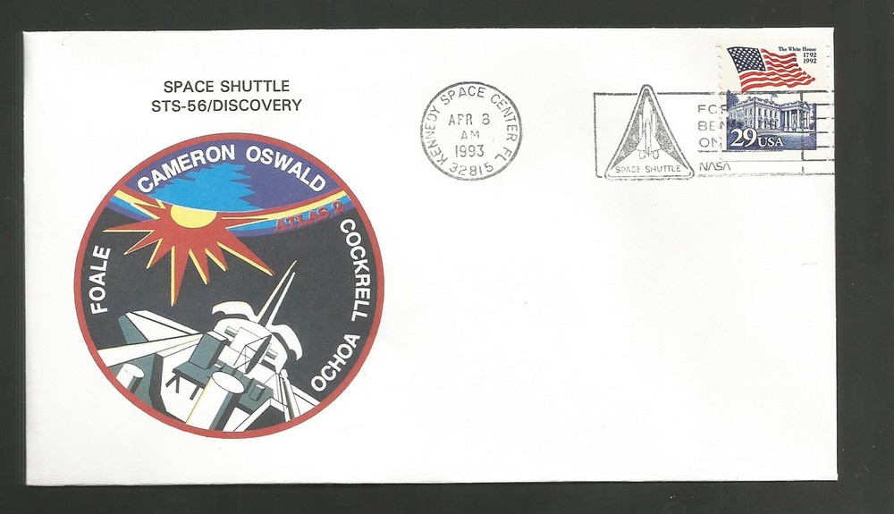 SHUTTLE DISCOVERY STS-56 LAUNCH APR 8,1993 KSC SPACE COVER  **
