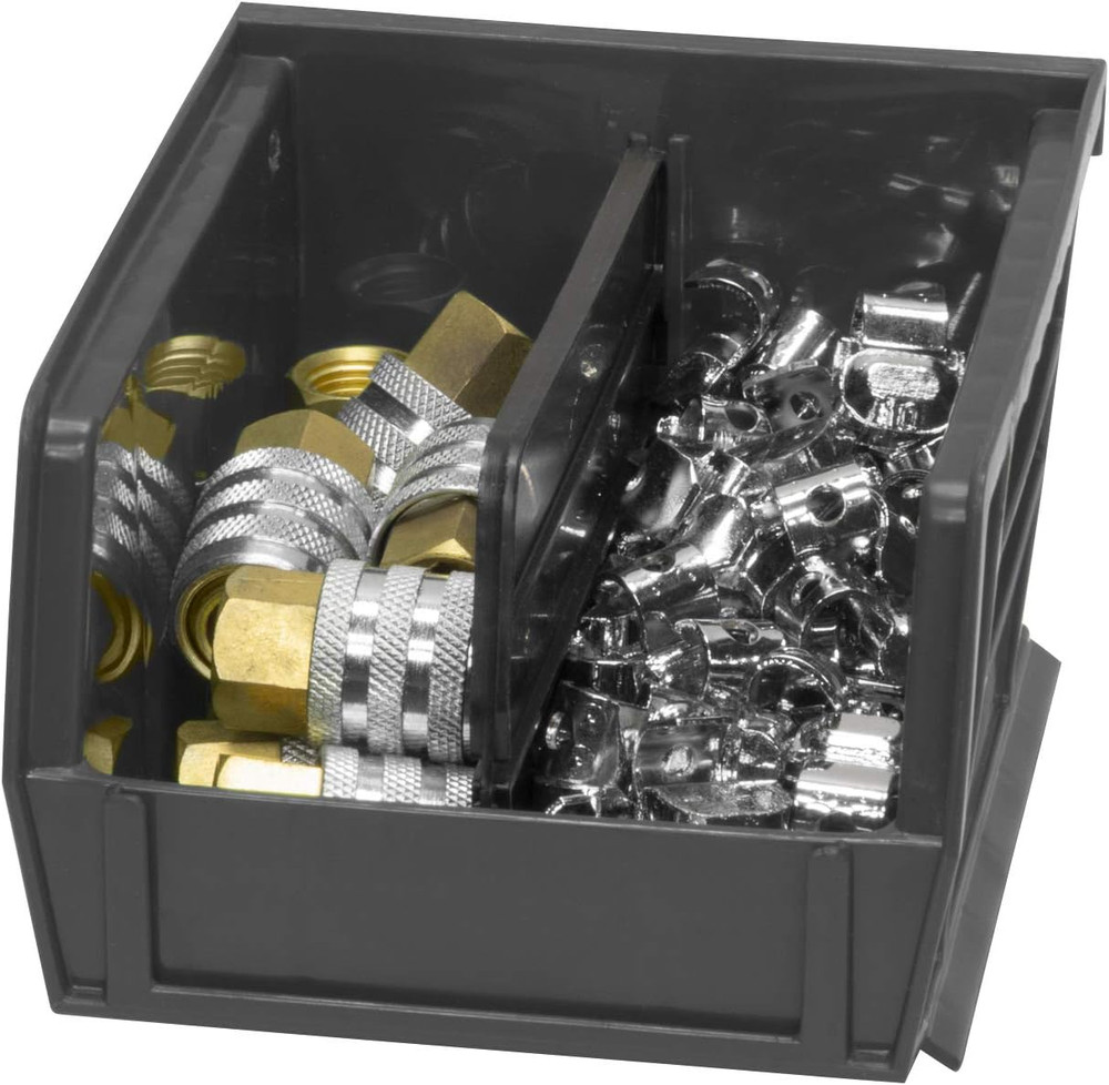 30210 Akrobins Plastic Storage Bins, Space-Saving Stackable Bins for Garage, Pan