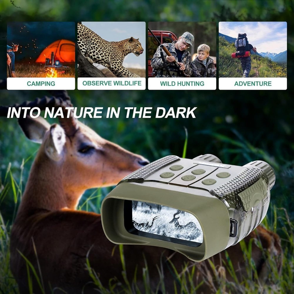 WiFi Night Vision Digital Goggles Scopes Binoculars 2.4" LCD Screen