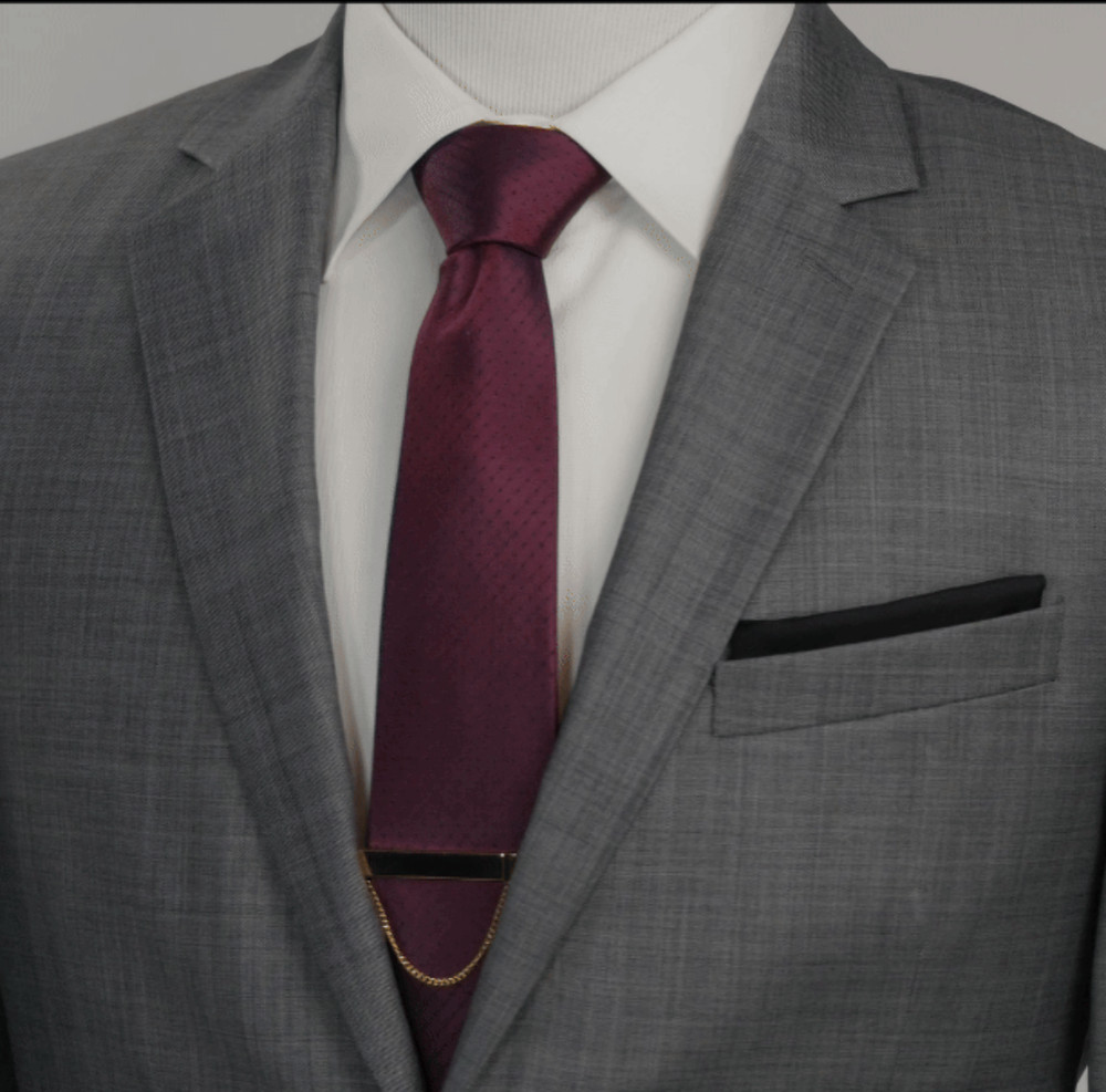 Red Pin Dot Men's Tie