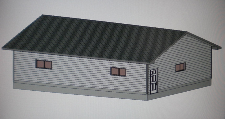 PERMIT READY 28' x 36' GARAGE PLAN DRAWN TO SCALE BLUEPRINTS AND MATERIALS LIST