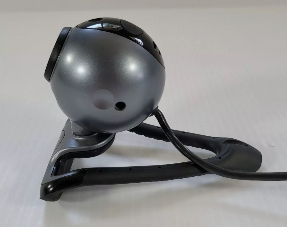 Logitech Webcam V-UAX16 Gray 861205-0000 USB Camera Bendable Base