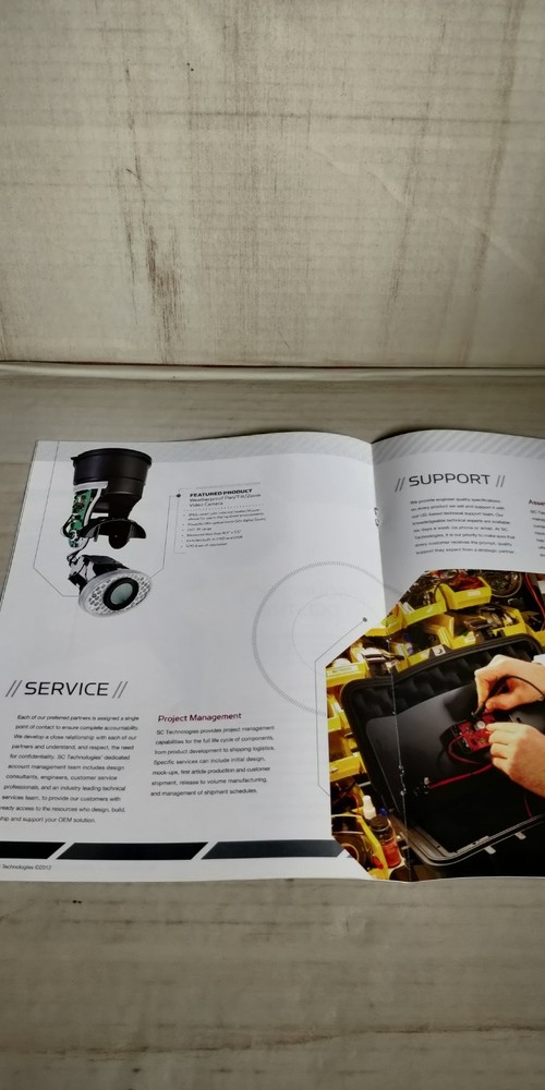 2012 SC Technologies (observint technologies) Catalog / Company Brochure C3