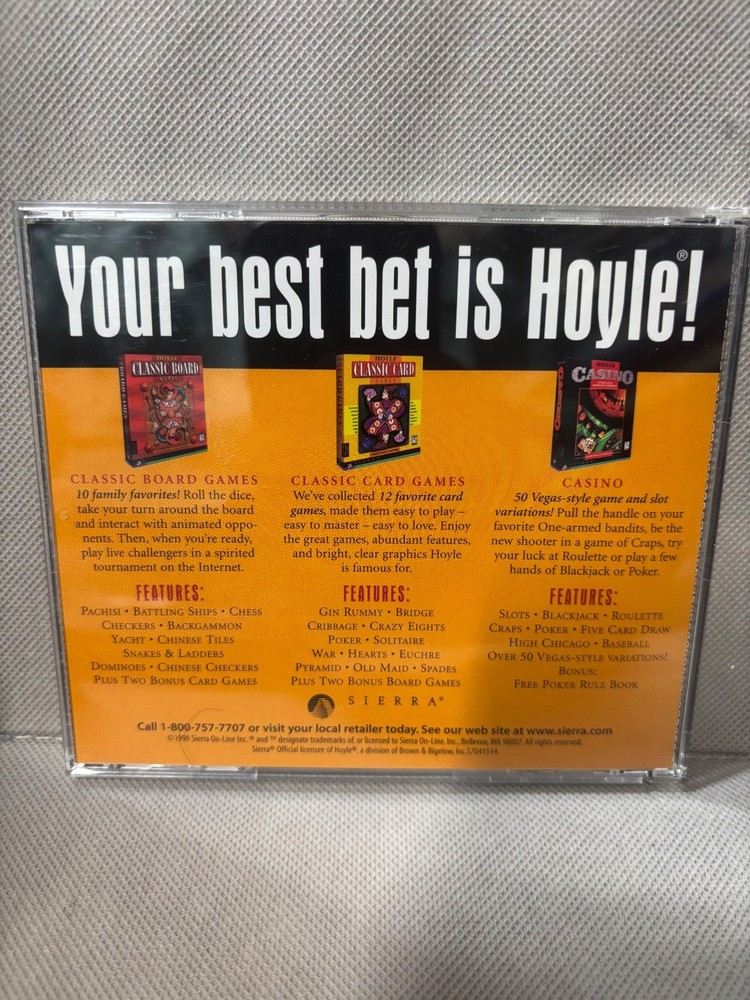 Hoyle Battling Ships and War PC Software Sierra Classic Game