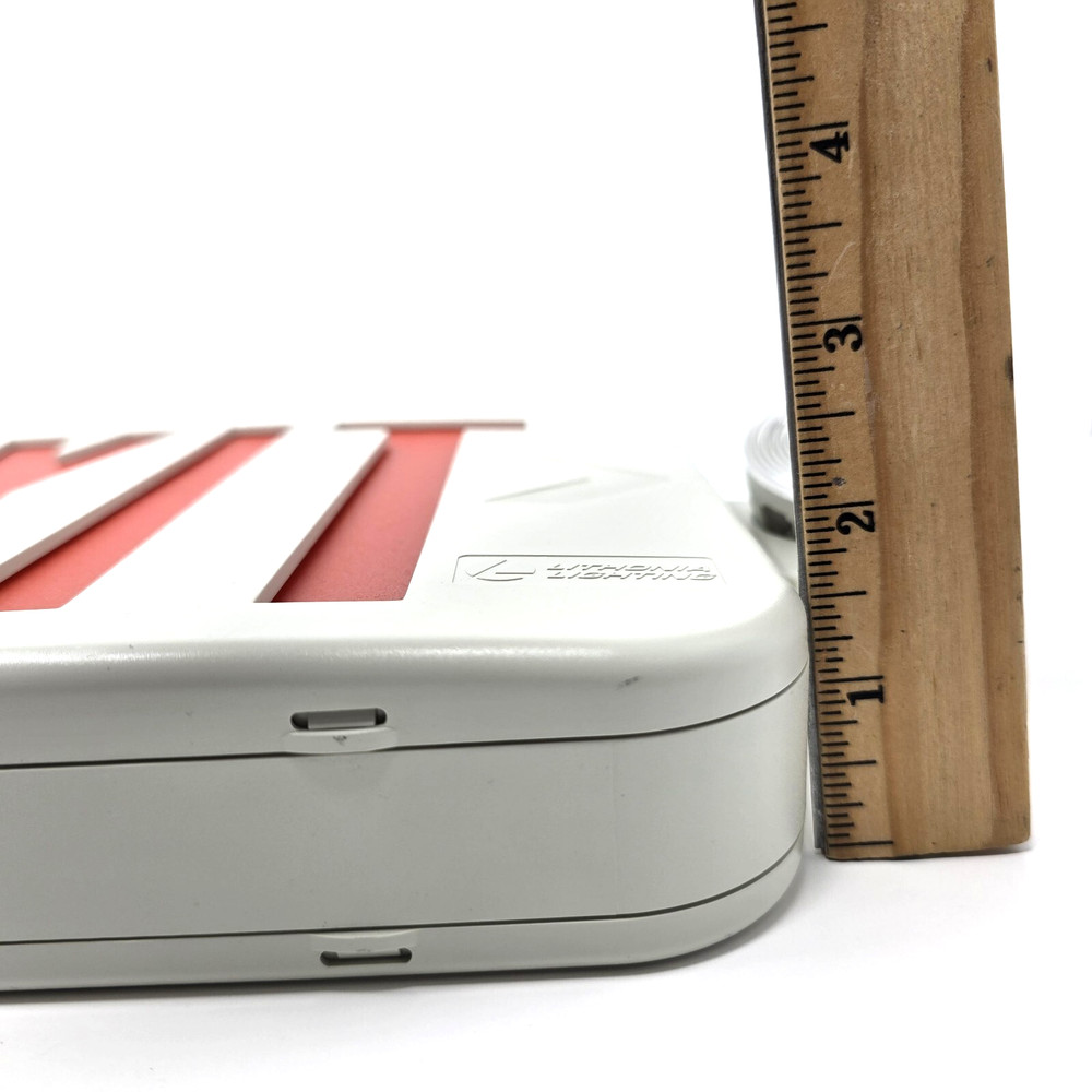 2 (two) Lithonia Lighting White Exit Signs