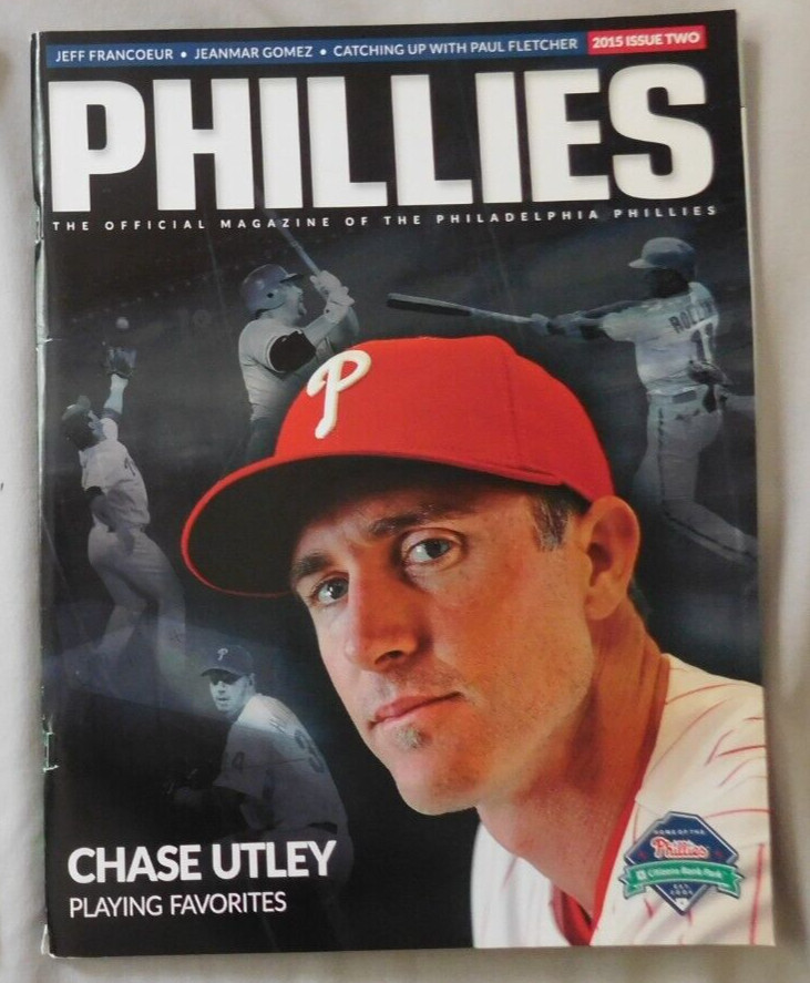 Chase Utley 2015 Philadelphia Phillies Program Issue #2 - EX