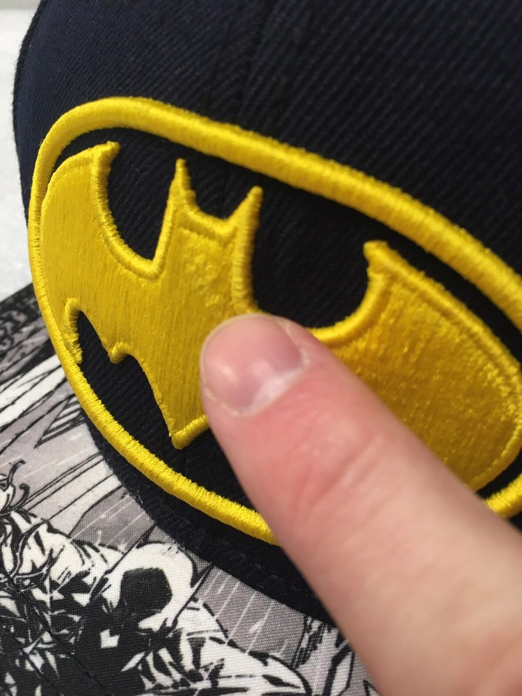 DC Comics Batman Snapback Hat Cap Adjustable Embroidered Emblem