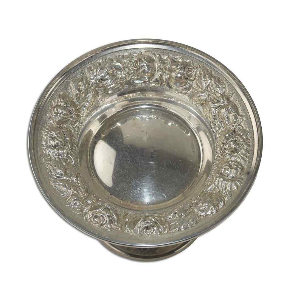 Sterling Silver Small Stem Candy Dish 5.435ozt