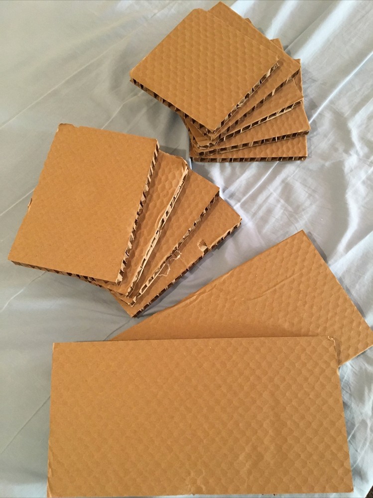 11 pcs. Corrugated Cardboard Craft Pieces, assorted packing material