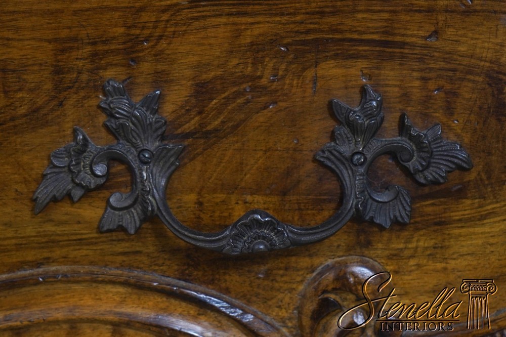 L69676: Vintage Italian Continental 2 Drawer Commode Server