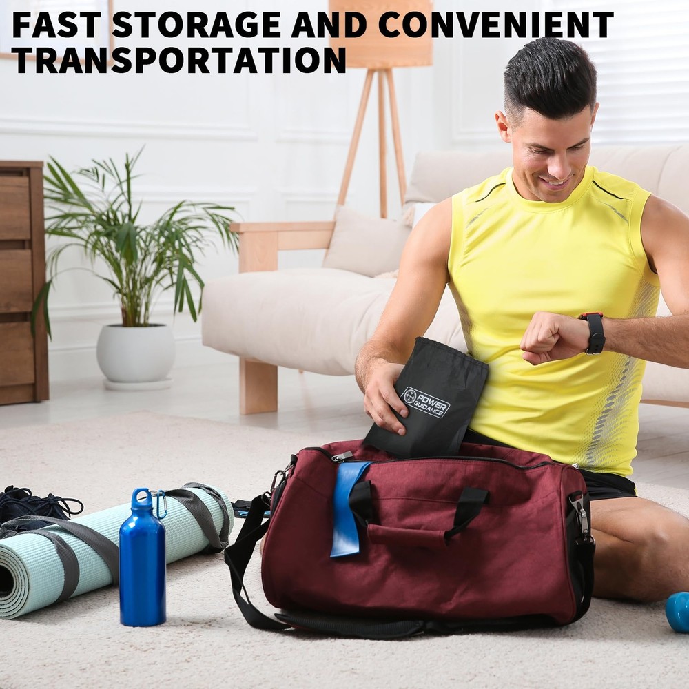 Resistance Bands, Set of 5 Pull Up Bands, Pull Up Assistance Bands, Exercise ...