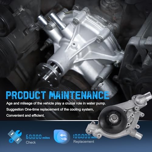 AW6009 Engine Aluminum Water Pump Compatible with Cadillac Escalade/Chevy