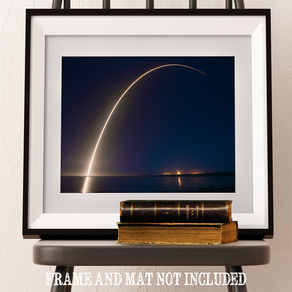 SpaceX ABS-EUTELSAT - 11x14 Unframed Print - Makes a Great Gift Under $15