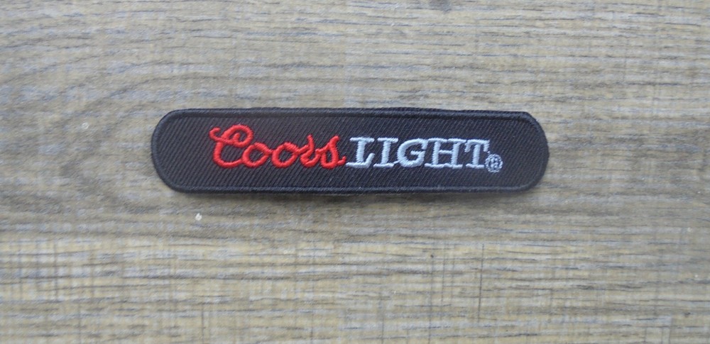 Coors Light Iron on 3.5x 5/8"