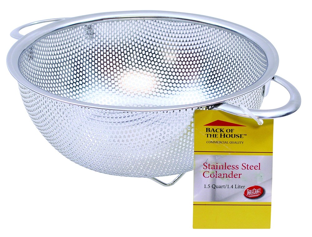 1.5 Quart Colander With Handles Stainless Steel