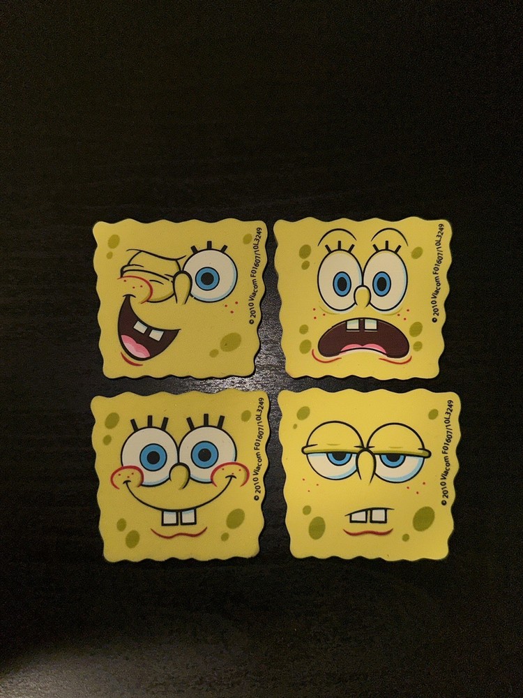 SpongeBob SquarePants eraser set of 4