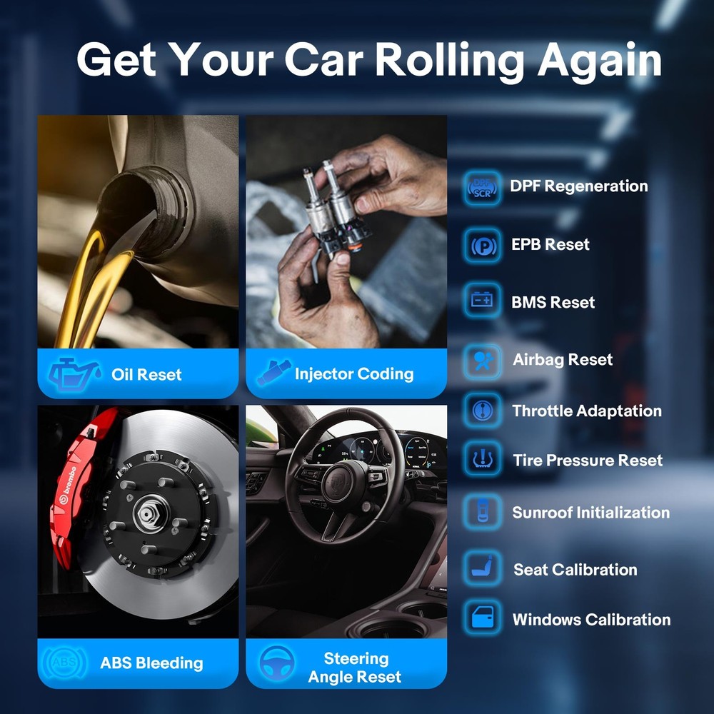 TOPDON TopScan PRO Mid-level Diagnostic Tool For Tire Pressure Reset/Read Code