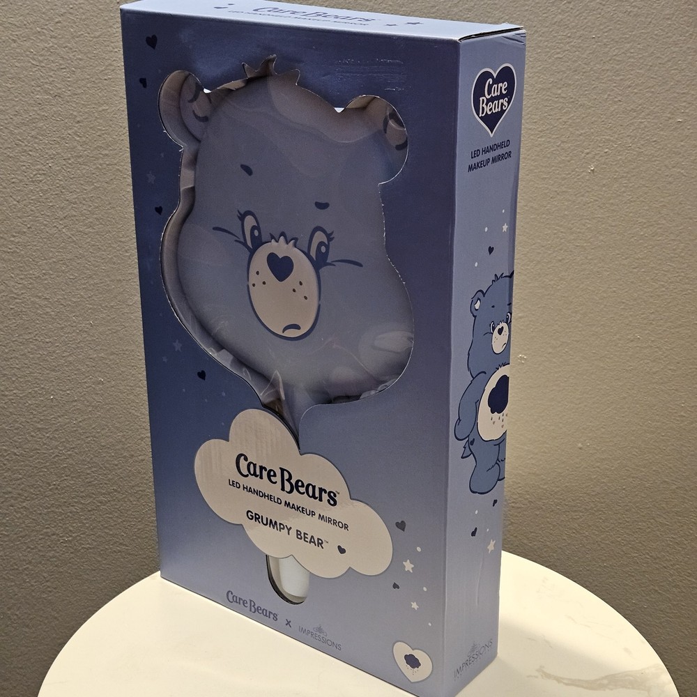 Care Bears Led Handheld Makeup Mirror, Grumpy Bear New Sealed