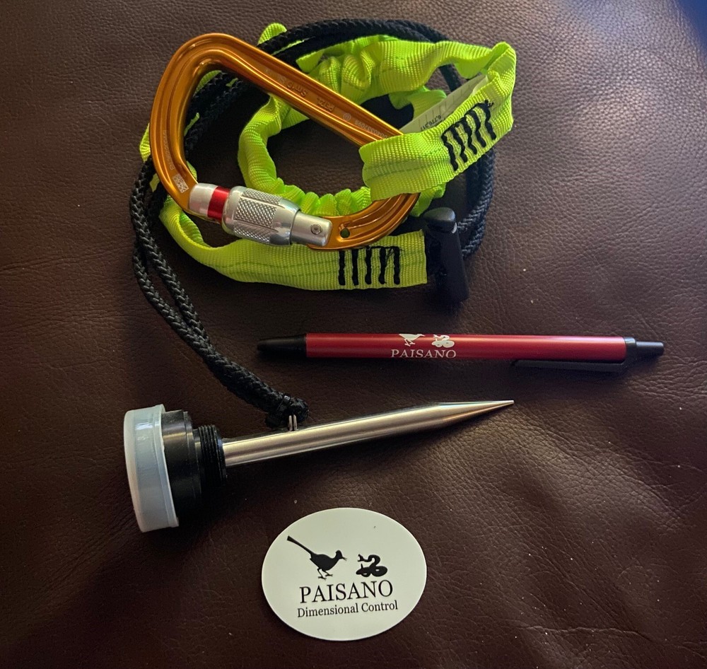 Survey Prism Spike w/ Safety Lanyard - Dimensional Control