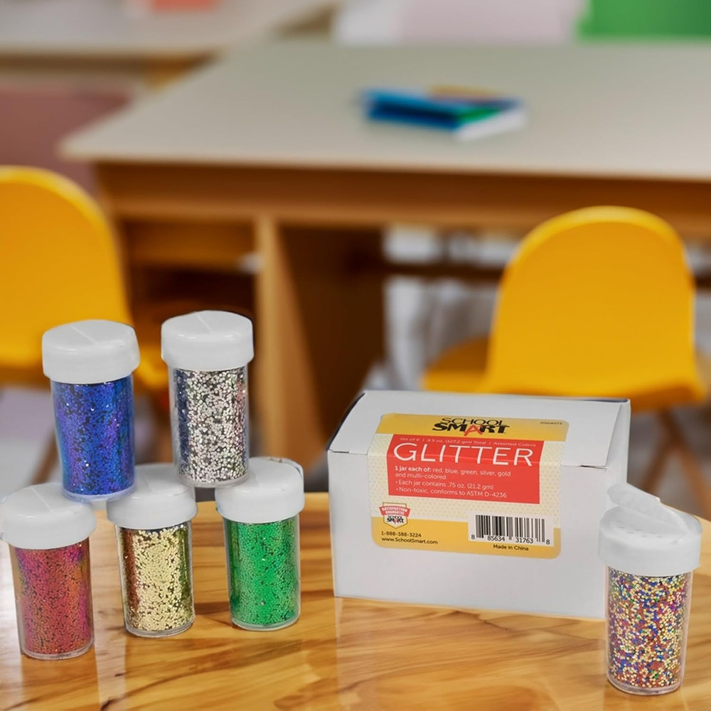 Craft Glitter, Assorted Colors