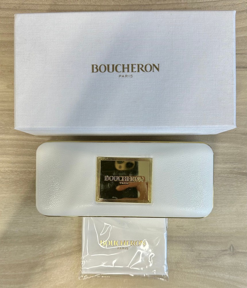 Brand New Authentic Boucheron Case Designer Eyeglasses Sunglasses Hard Case