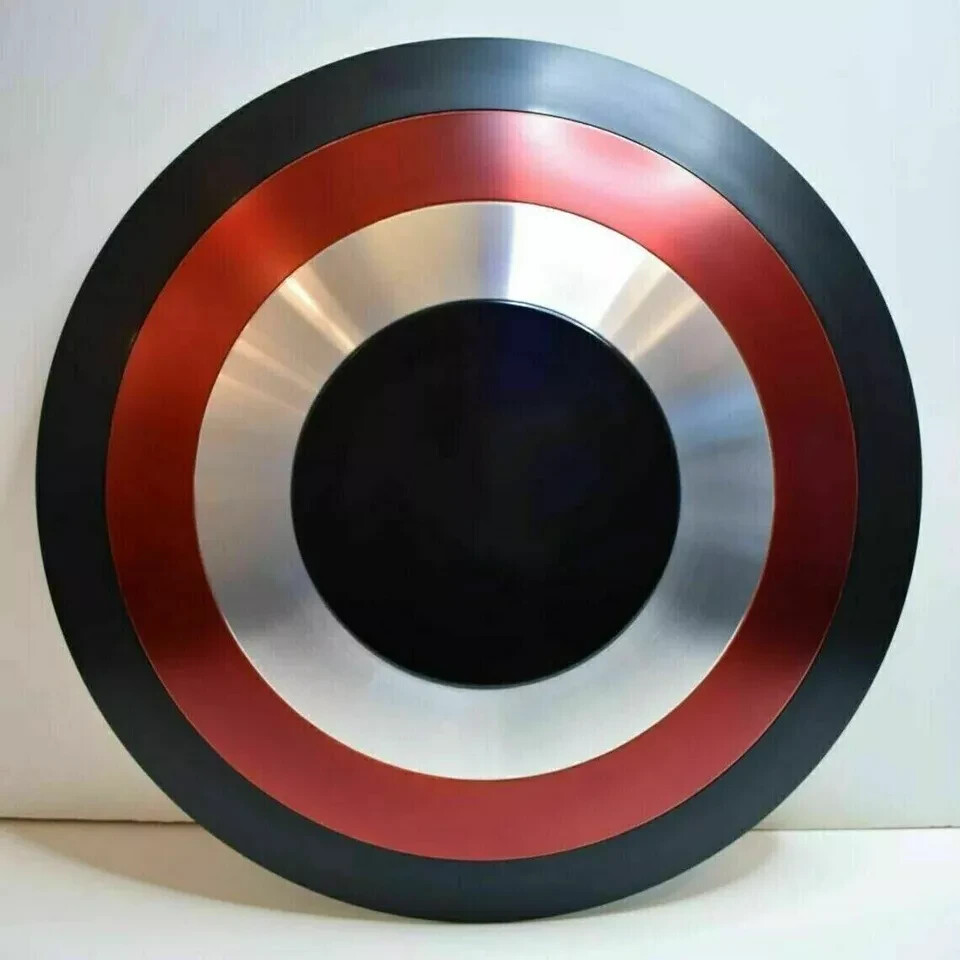 Captain America REPLICA Shield Round metal Shield Cosplay Marvels agent 24"
