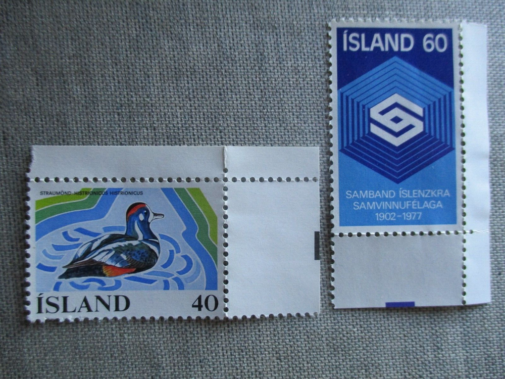 Iceland, Scott# 500-501, MNH