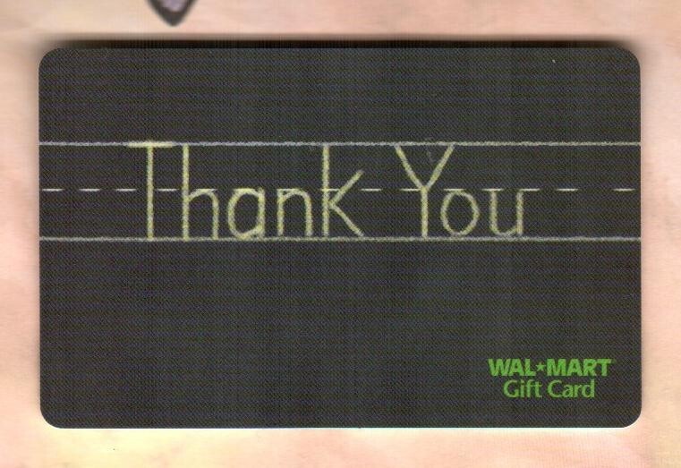 WALMART Thank You ( 2007 ) Gift Card ( $0 )