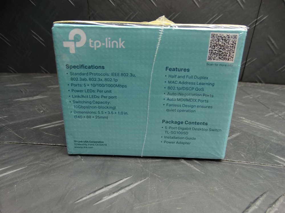 TP-LINK 5-Port Gigabit Desktop Switch TL-SG1005D