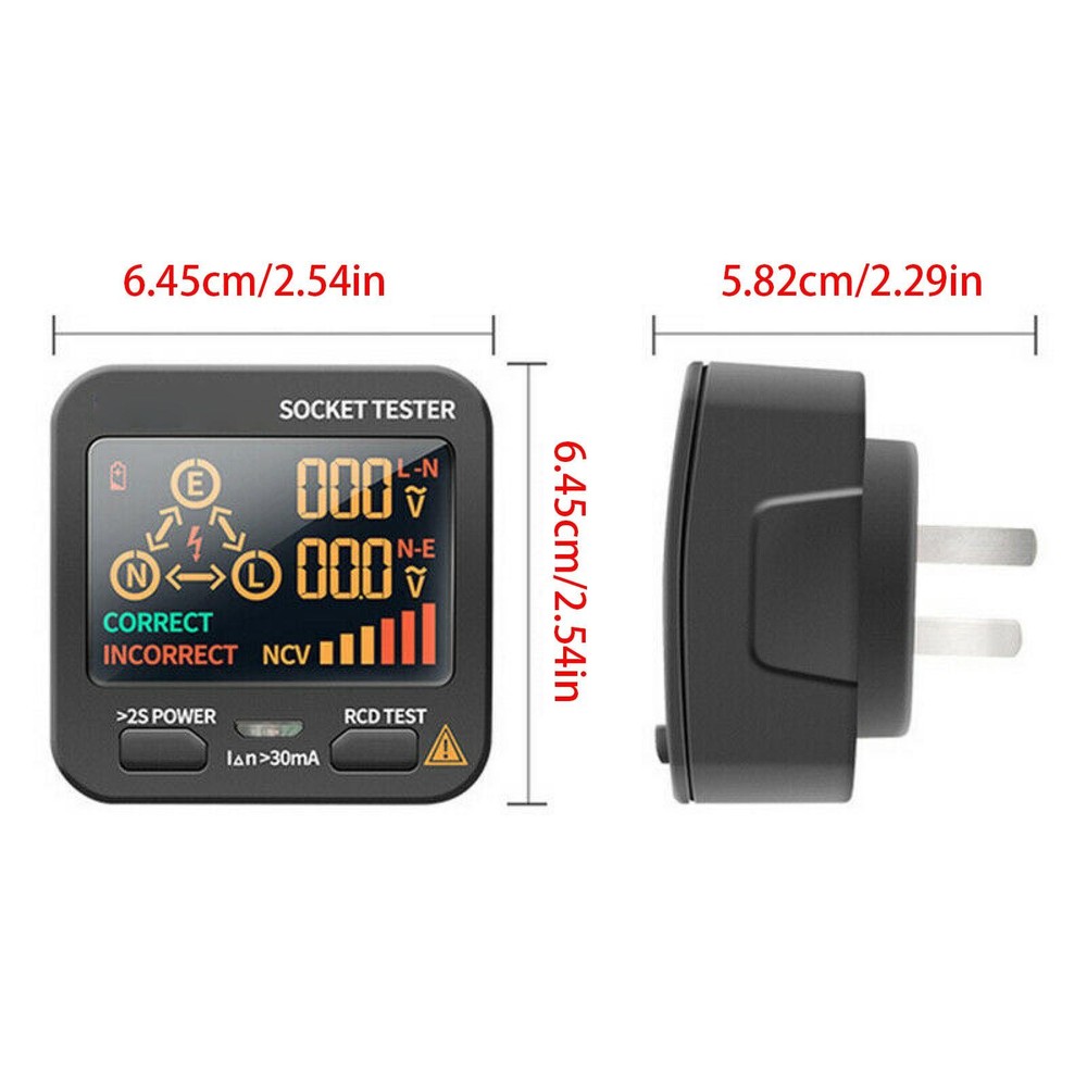 Durable US Plug AC11 Socket Tester Digital Display Voltage Test Checker Detector