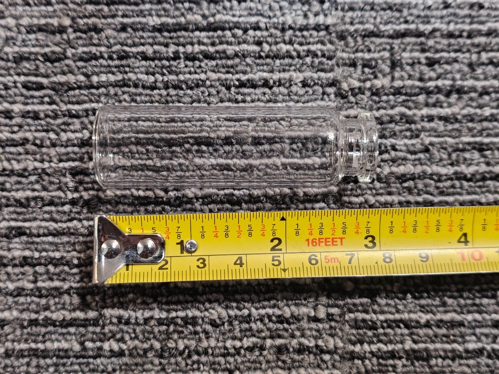 (QTY 1000) Headspace Crimp-Top Vials, 20 mm, 20 mL, Rounded Bottom, Clear