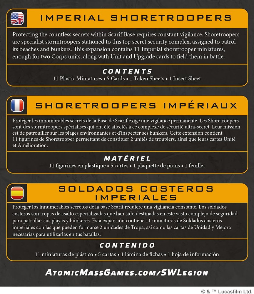 Star Wars Legion Imperial Shoretroopers