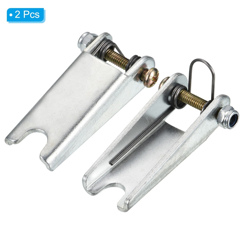 2 Pack 52mm Hook Safety Latch Kit Metal Towing Hitch Replacement Silver